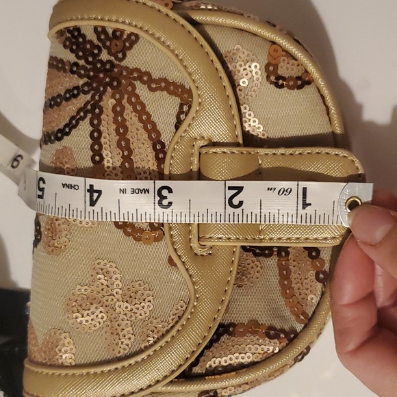 NWT! Joan Bouce mini crossbody floral sequin purse - Picture 8 of 10